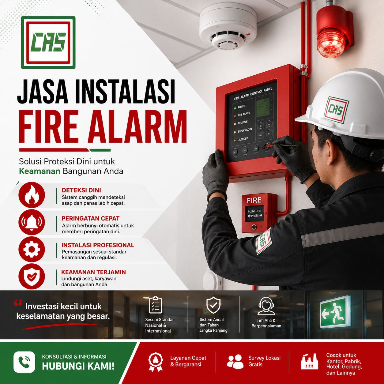 Instalasi Fire Alarm Apartemen