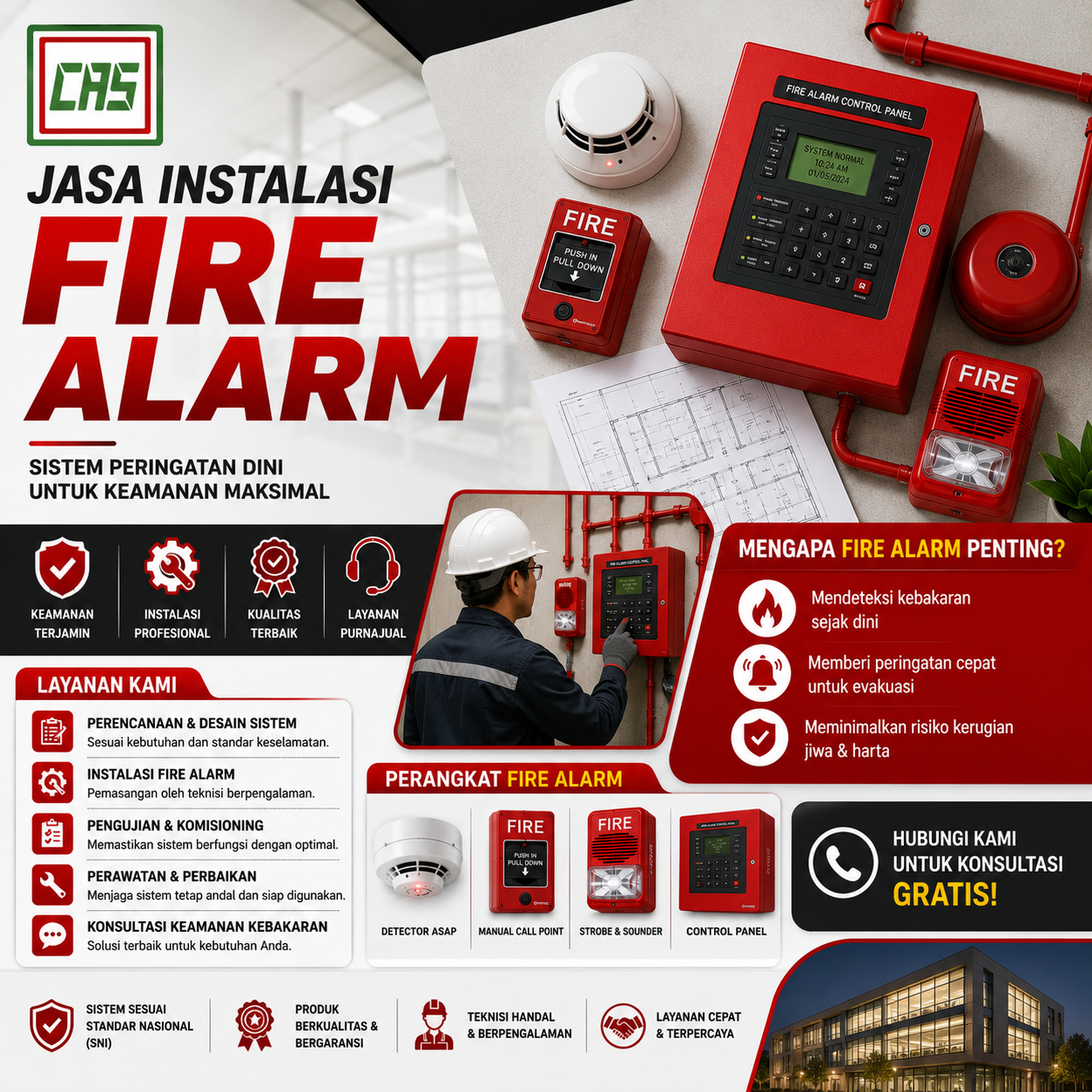 Instalasi Fire Alarm Bekasi